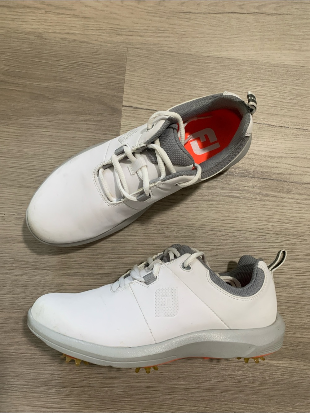 FootJoy Ecomfort White and Gray Golf Shoes Womens size 7.5